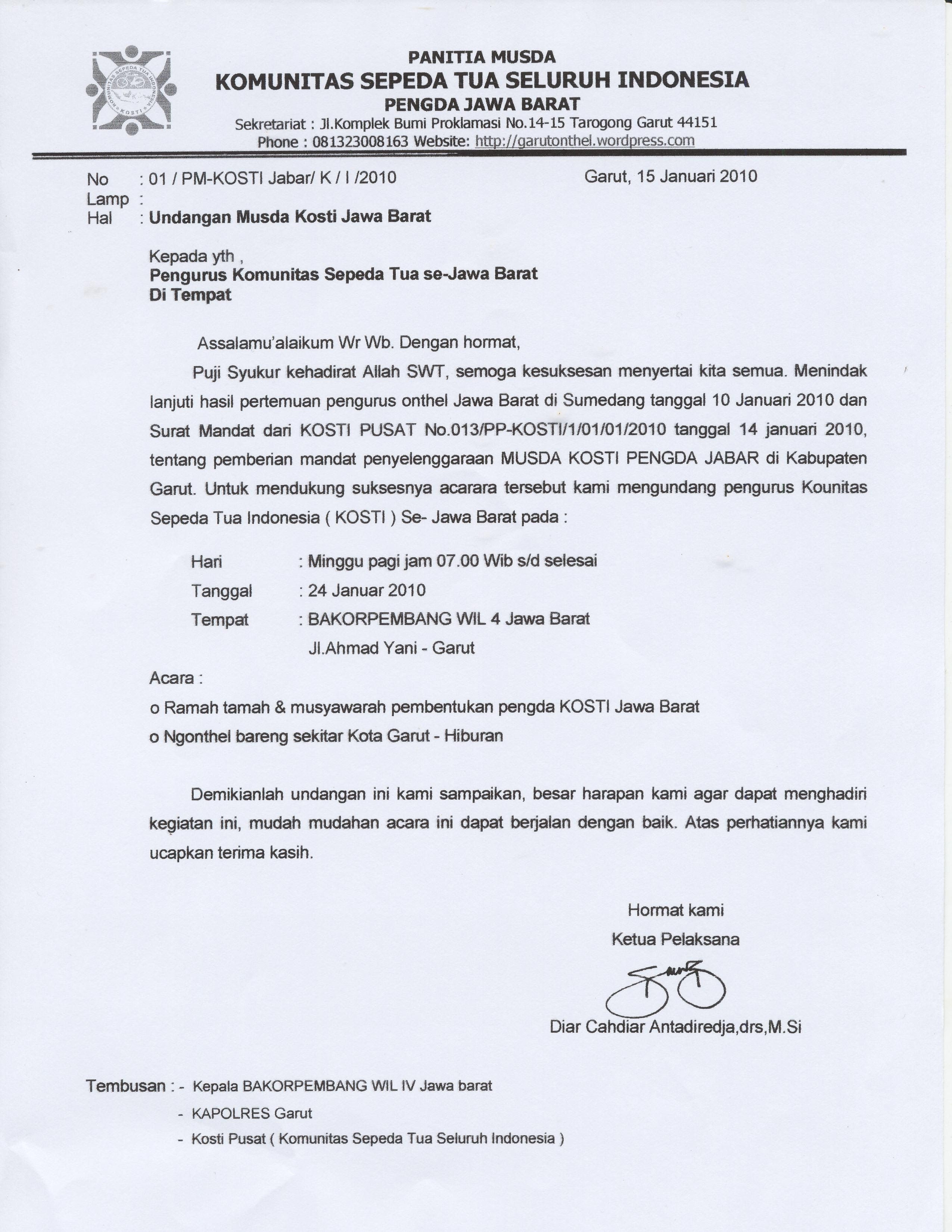 Contoh Invitation Letter Untuk Aplikasi Visa - Contoh Liar