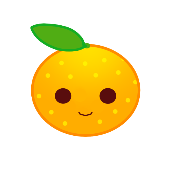 かわいいディズニー画像 ベストかわいい オレンジ みかん イラスト