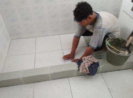 Ide Terkini 35 Analisa Pasang Keramik  Dinding Kamar  Mandi 