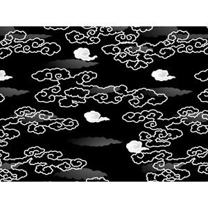 無料イラスト画像 50 和風 月 雲 イラスト