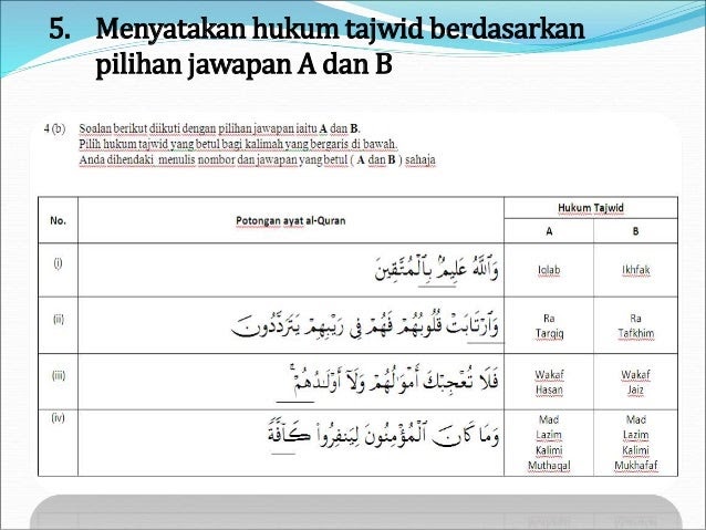 Soalan Hukum Tajwid Dan Jawapan - Lamaran M