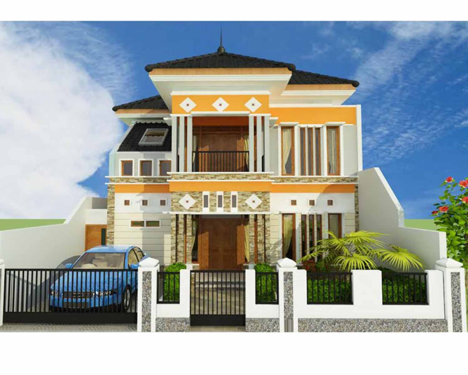 Desain Rumah Minimalis 2 Lantai Beserta Denahnya Huniankini