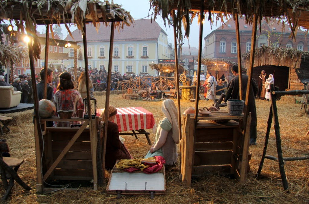 Live Nativity Zagreb Croatia 2015