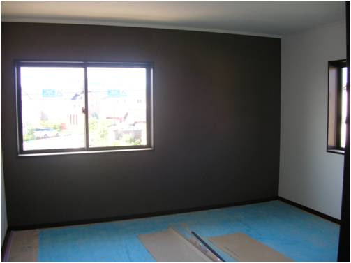 寝室 壁紙 茶色 Interior