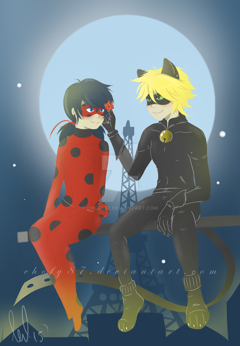 Cat Ladybug And Cat Noir Love Wallpaper