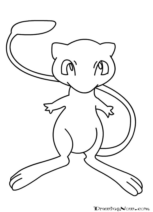 At the time of its birth, vulpix has one white tail. Mew Mewtwo Coloring Page Clip Art Library