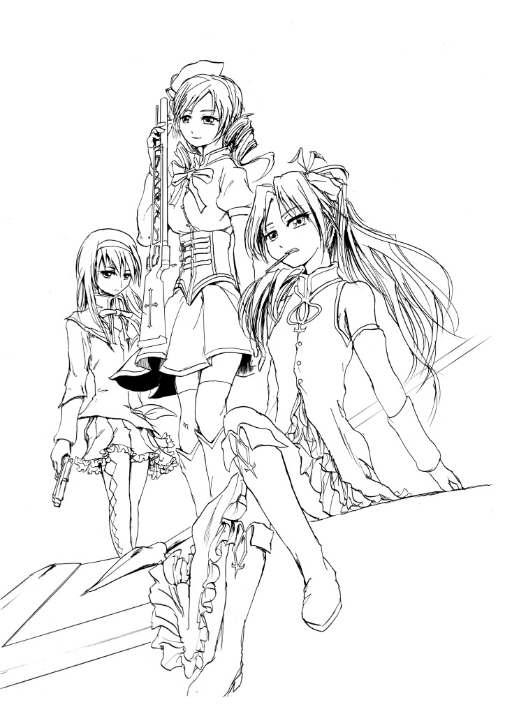 最高のコレクション 3人 イラスト 構図 人気のイラスト画像