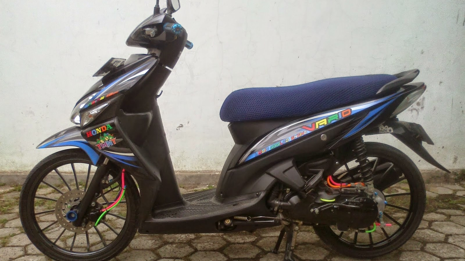 Kumpulan 92 Modifikasi Motor Vario Cw Warna Biru Terunik Krezek