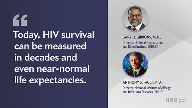 Quote and photo of Dr Gary Gibbons and Anthony S. Fauci