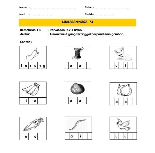 Contoh Kertas Kerja Tadika - Contoh 408