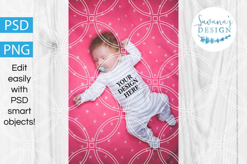 Download Free Baby Onesie Product Mockup PNG and PSD (PSD Mockups)