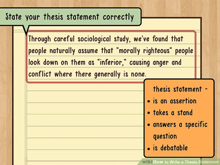 what is a thesis statement in a essay