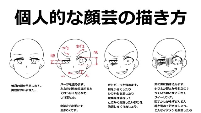 キレ かっこいい 怒り 顔 イラスト Okepictpx00