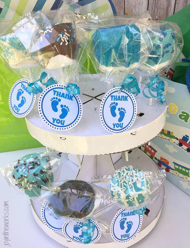 Baby showers should be designed to be as interesting as possible. Baby Shower Marshmallow Pops Joy In The Works
