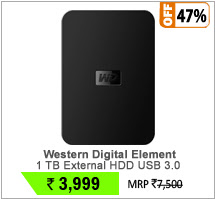 Western Digital Element 1 TB External HDD USB 3.0