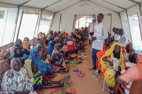 Refugiados sudaneses en Adré, este de Chad