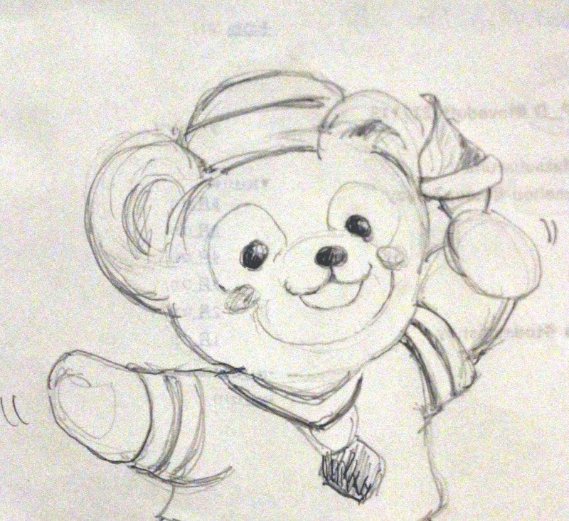 上ダッフィー イラスト 簡単 ただのディズニー画像