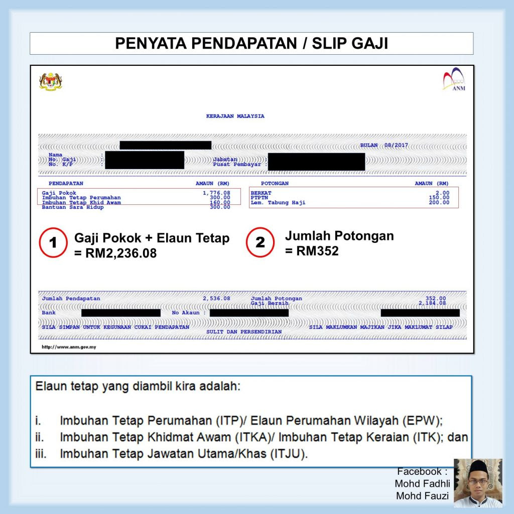 Cara Kira Peratus Gaji Kerajaan