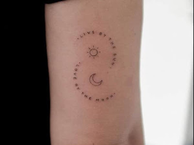 √70以上 small simple sun and moon tattoo designs 262248
