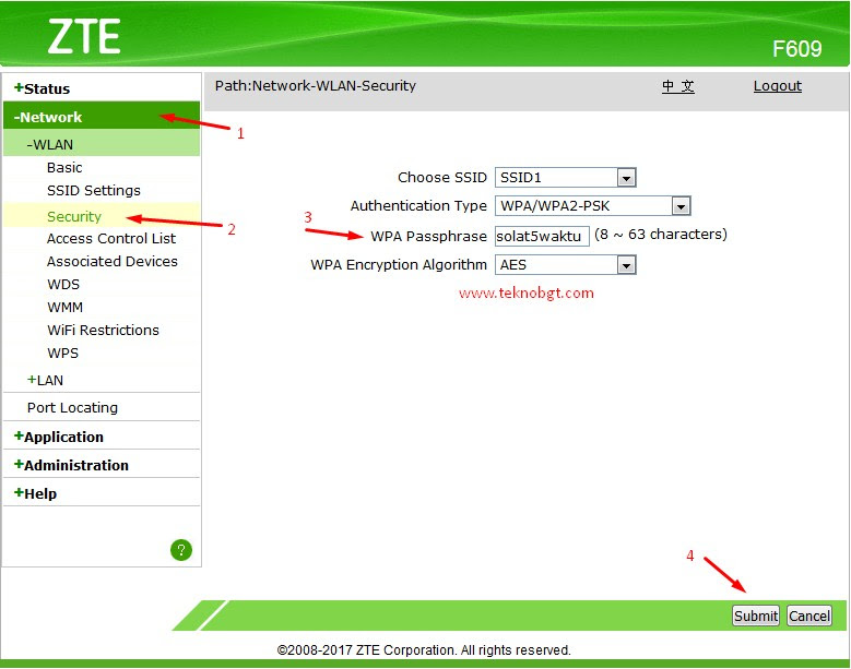 Default Zte F609 : TUTORIAL SETTING MODEM ZTE F609 JADI ...
