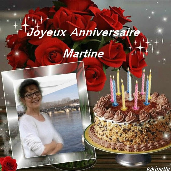 Carte Bon Anniversaire Martine Clarence Willetta