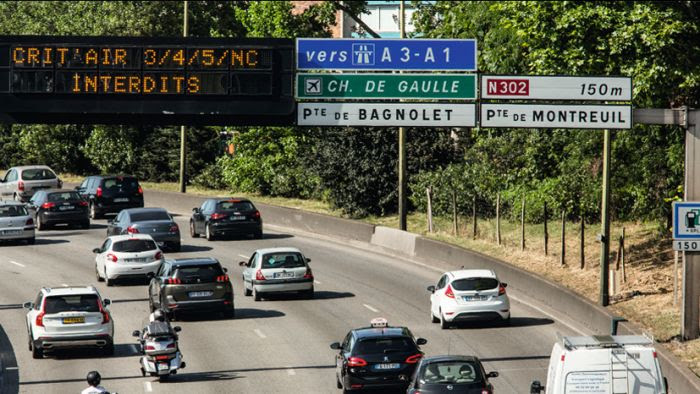 Pollution automobile de Paris