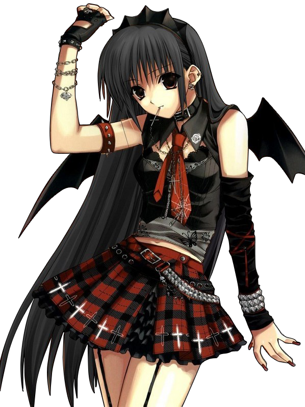 Anime Vampire Girl With Brown Hair Contoh Soal 8 - anime girl gothic roblox