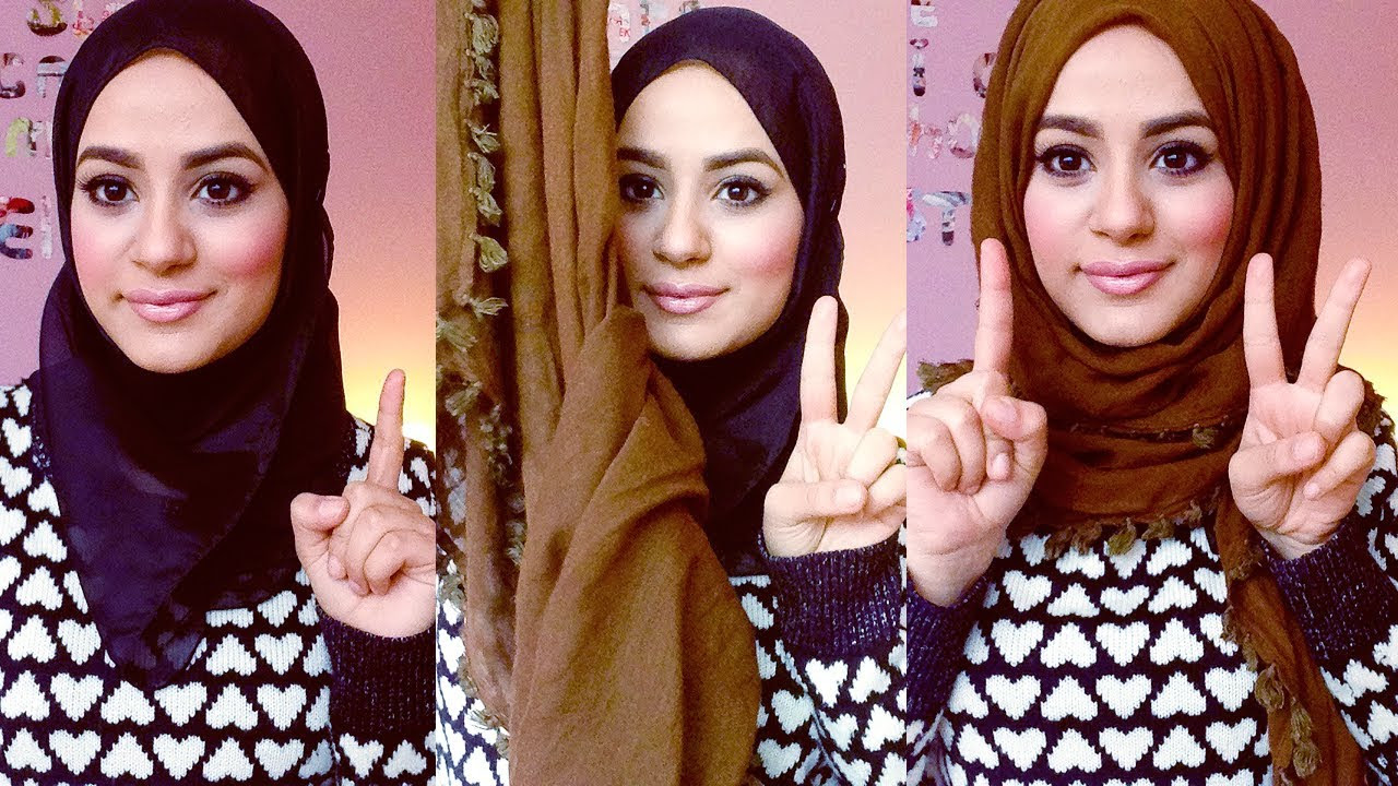 84 Gambarnya Tutorial Hijab Paris Untuk Wajah Oval Sayang