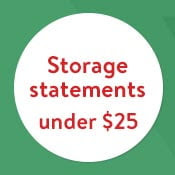 Storage statements under $25