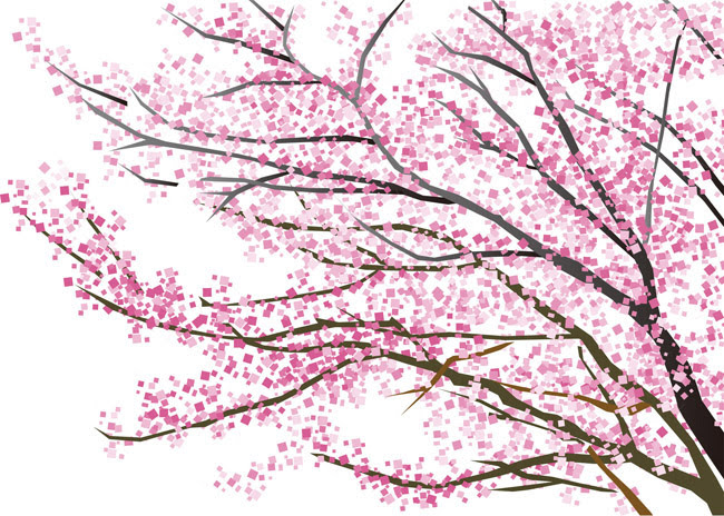 無料印刷可能桜 散る イラスト 無料イラスト集