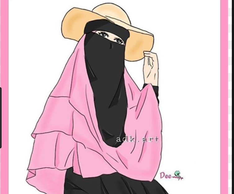 Contoh Gambar Kartun Muslimah Yang Mudah Digambar Paimin 