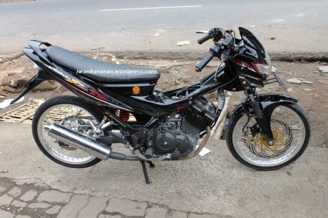 Satria 150 FU 2012 hitam modif Unik Nyentrik Modif 