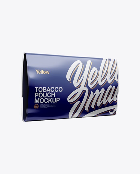 Download 50g Tobacco Pouch Mockup - Half Side View Packaging ...