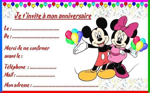 Carte Anniversaire Minnie Contessa