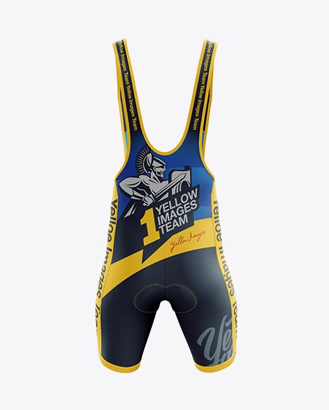 Download Men's Cycling Bib Shorts PSD Mockup Back View | Mockup ...