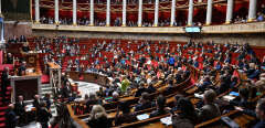 Members of the parliament during the weekly session of questions to the government at the national assembly in Paris, on December 12, 2023.//01JACQUESWITT_choix011/Credit:Jacques Witt/SIPA/2312121803