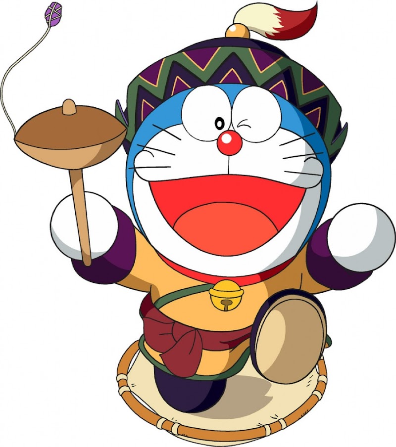 26+ Gambar Kartun Doraemon Berdiri