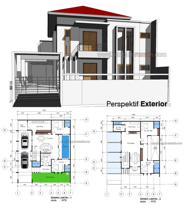 Gambar rumah modis update: Rumah Minimalis 9 X 11