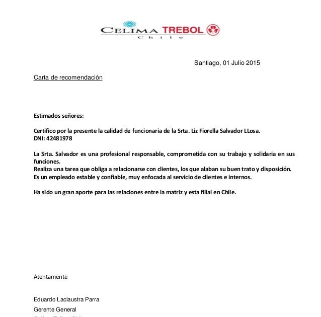 Carta De Despido Chile Formato  Recipes Web i