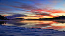 California: Wintry close-ups of sunrise and snow in Big Bear Lake