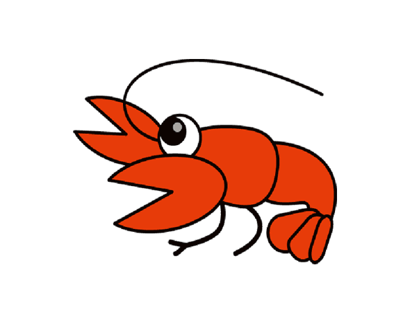 エビ イラスト かわいい 家のイラスト