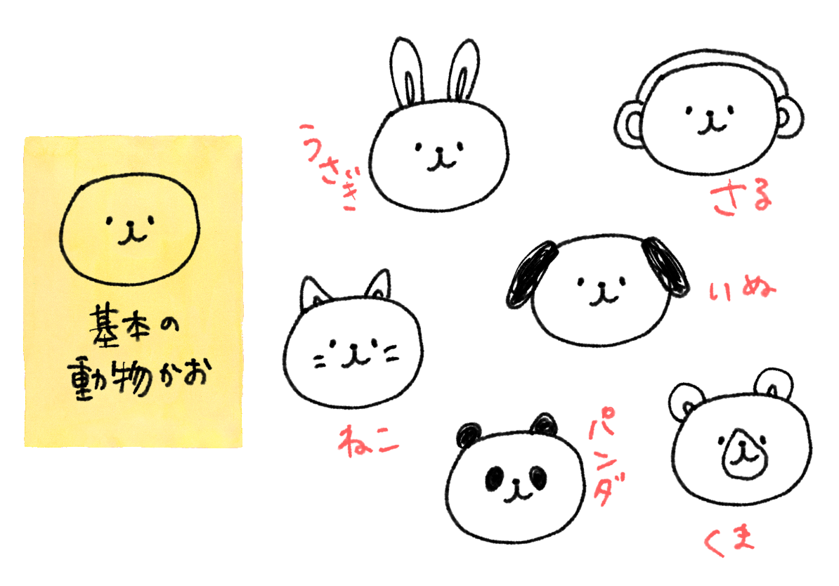 最も検索された イラスト 簡単 動物 Ituirasuto