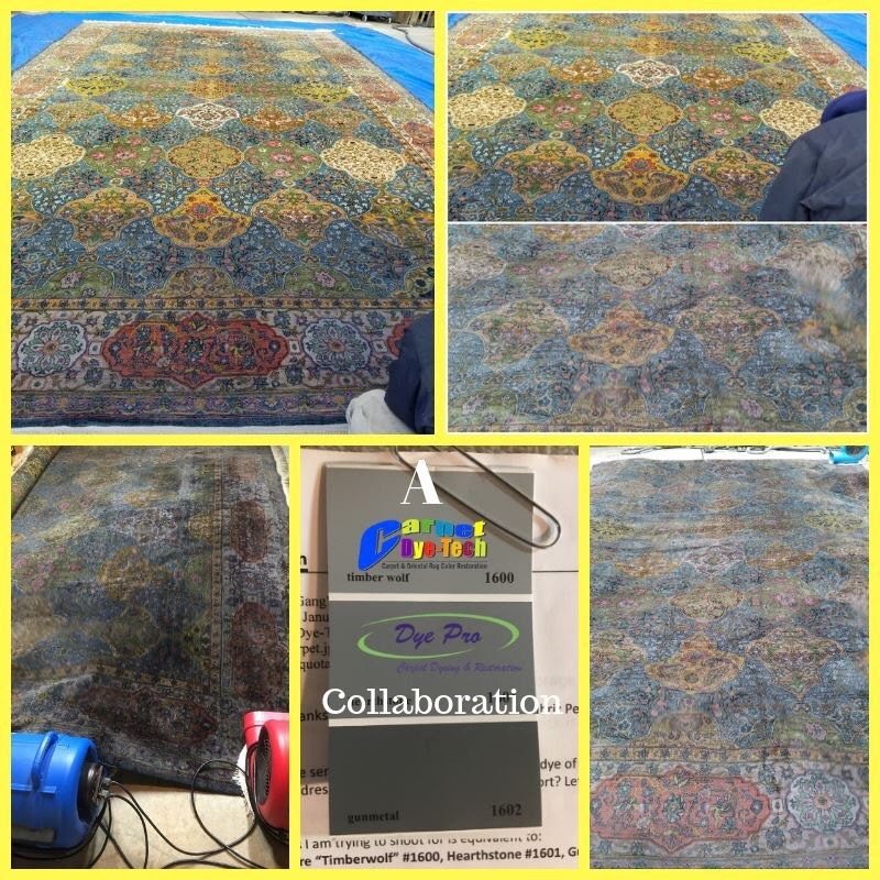 It is cleaned again after. Oriental Persian Antique Area Rug Dyeing Dye Pro Carpet Dyeing Restoration Stafford Va Certified Dye Specialists Bleach Spot Repairs Sun Damage Repair Over Dyes Full Whole Room Color Changes