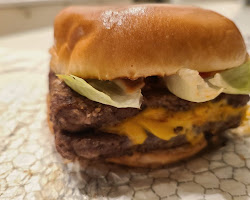 Dave's Double burger at Wendy's