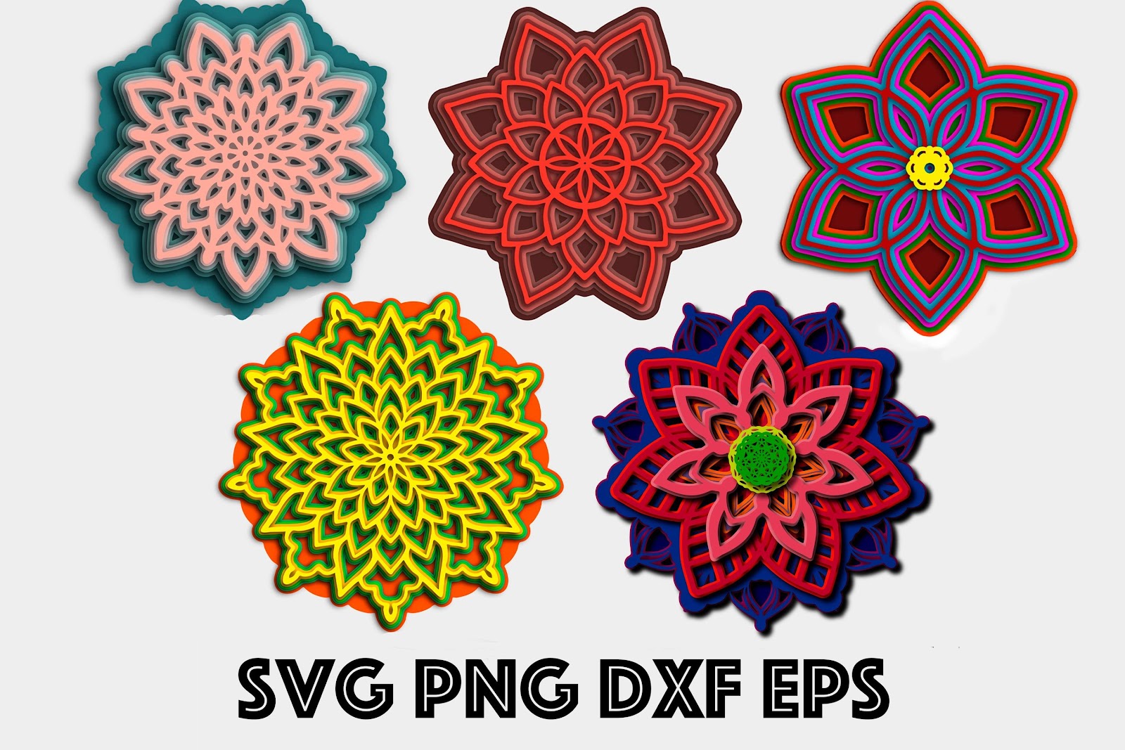 Free Free 270 Layered Flower Svg Free SVG PNG EPS DXF File