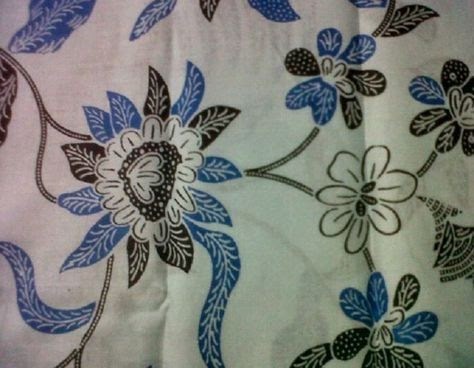 Contoh Warna Batik Bunga - Batik Indonesia