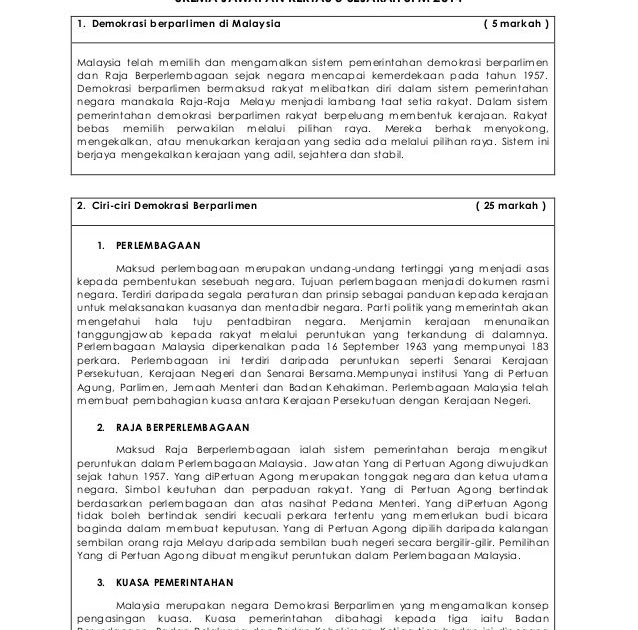 Contoh Soalan Esei Sejarah Bab 2 Tingkatan 5 - World Globe