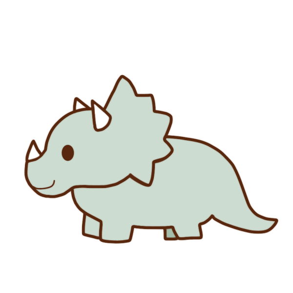 ティラノサウルス イラスト 正面 無料の花の画像