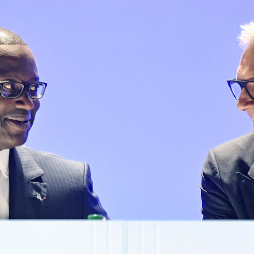 Tidjane Thiam et Urs Rohner, respectivement CEO et président du conseil d'administration de Credit Suisse.