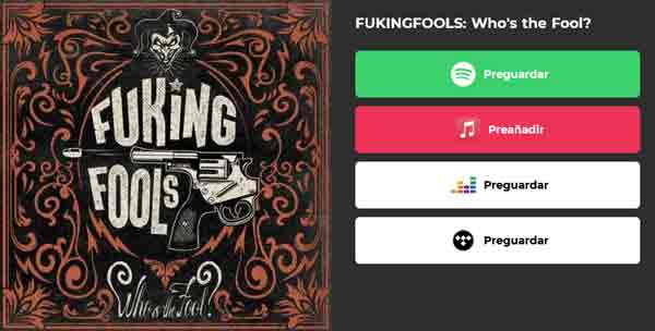 FukingFools - álbum Who's the Fool? en vinilo, cd y digital